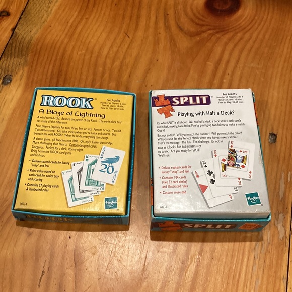 Adult Card Game Bundle/2 ROOK & SPLIT Complete in Box w/Instructions - Picture 2 of 5